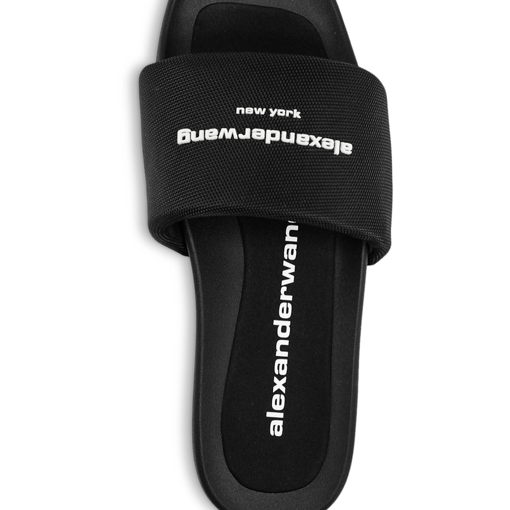 Alexander Wang Black Slide Sandals